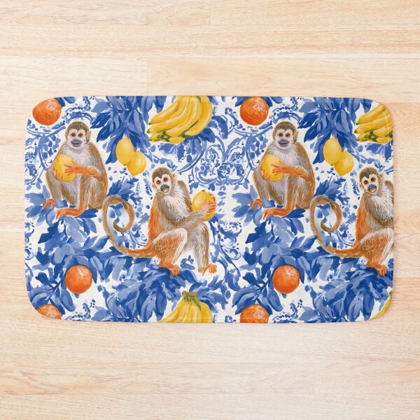 Item preview, Monos de estilo chinoiserie sobre tela toile azul y blanca. designed and sold by SophieClimaArt.