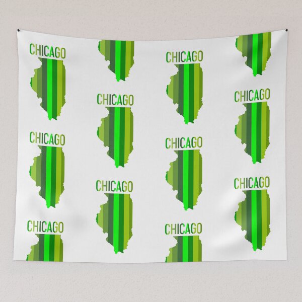 Item preview, Chicago Green Stripe designed and sold by Normbot2000.