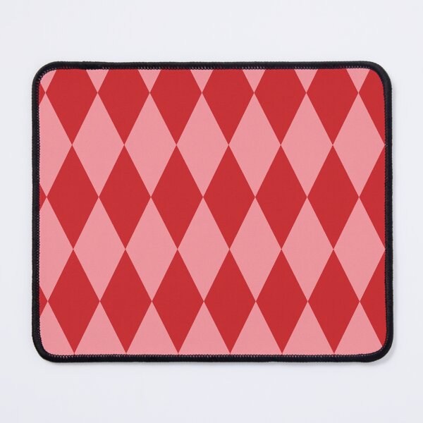 Item preview, Holiday Harlequin Diamonds in Holly Red and Candy Pink designed and sold by YesterdayColl.