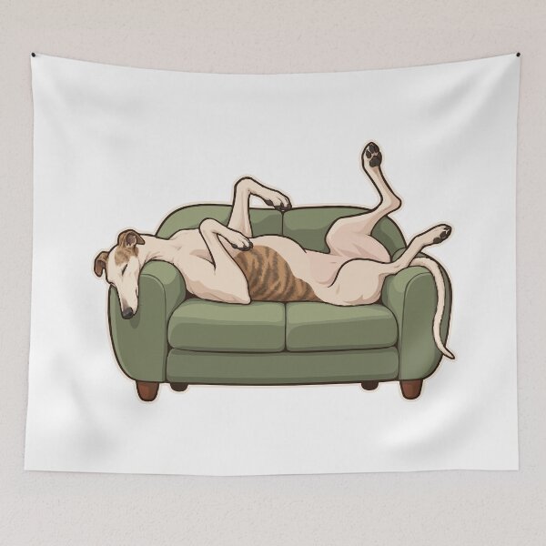 Item preview, Roaching Greyhound Takes Over the Little Sofa designed and sold by ninov94.