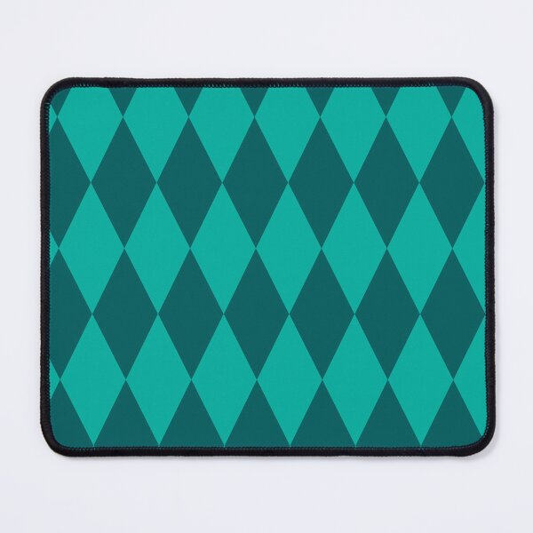 Item preview, Holiday Harlequin Diamonds in Maximalist Mint and Evergreen designed and sold by YesterdayColl.