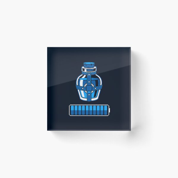 Item preview, Mana Potion Full Energy Battery Blue Magic Bottle designed and sold by KiwiRider.