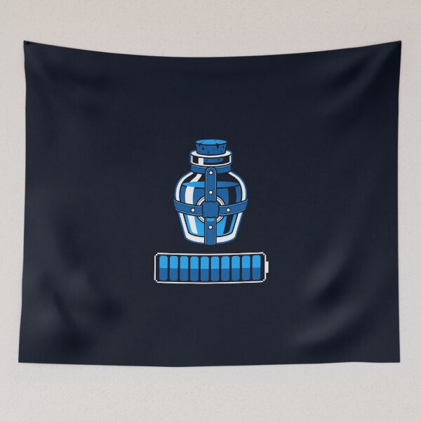 Item preview, Mana Potion Full Energy Battery Blue Magic Bottle designed and sold by KiwiRider.