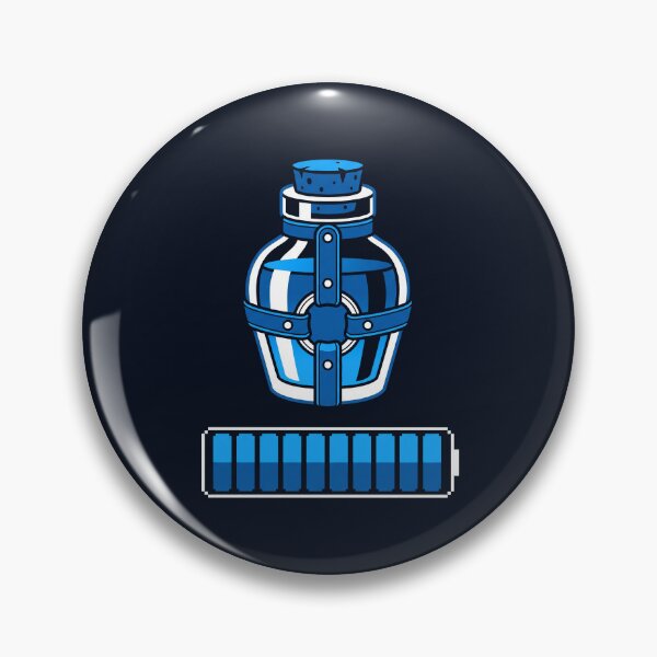 Item preview, Mana Potion Full Energy Battery Blue Magic Bottle designed and sold by KiwiRider.