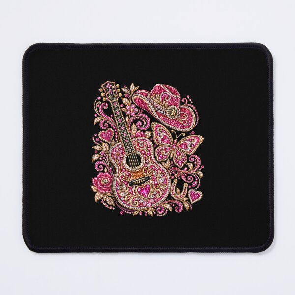 Item preview, Pink Bling Cowgirl Guitar Western Rhinestone designed and sold by MatherFisher.