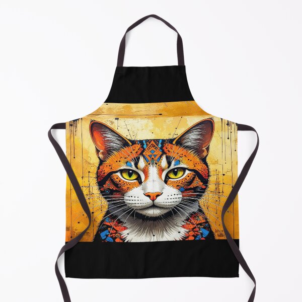 Item preview, A 448 Abstract Cat Portrait designed and sold by Infopreneur1231.
