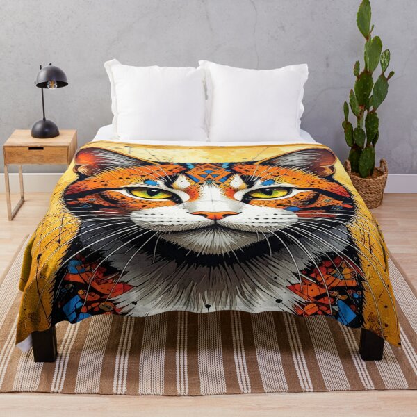 Item preview, A 448 Abstract Cat Portrait designed and sold by Infopreneur1231.