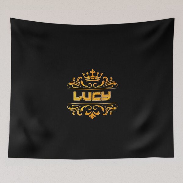 Aperçu de l'œuvre Lucy personnalisée avec couronne - Cadeau original et unique pour filles et adolescentes créée et vendue par Oussinc.