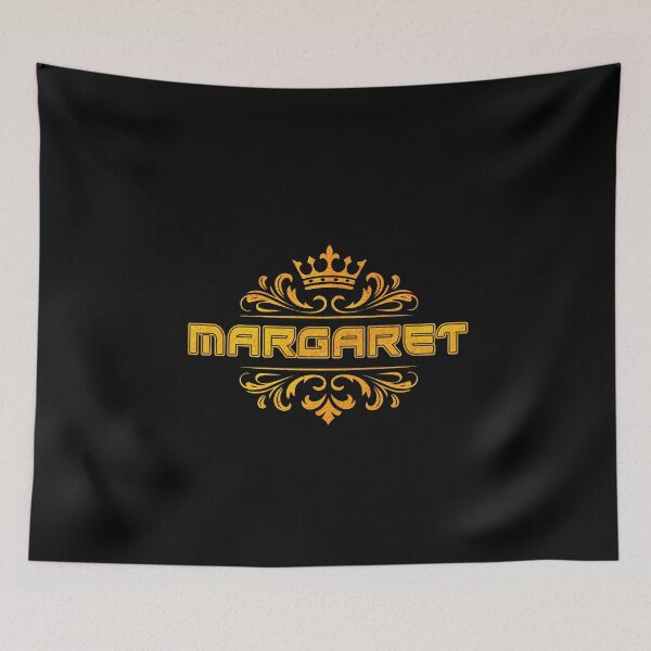 Aperçu de l'œuvre Margaret, prénom personnalisé avec couronne - Cadeau original et unique pour filles et adolescentes créée et vendue par Oussinc.