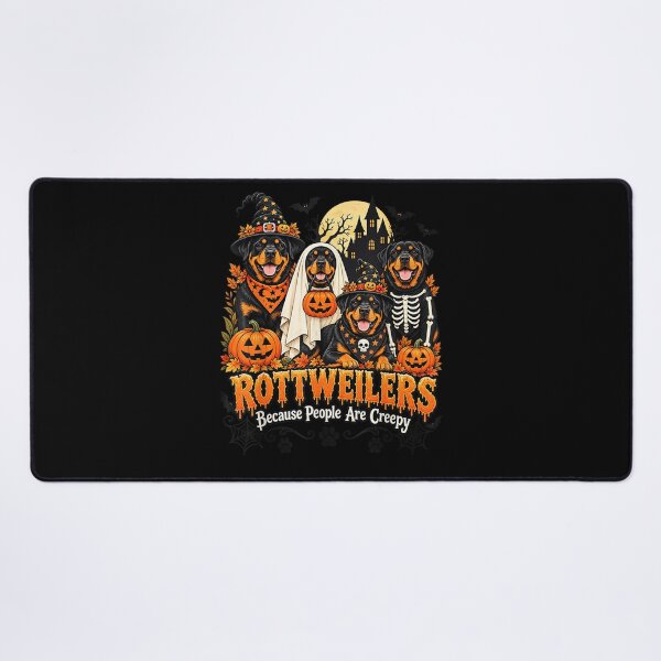 Item preview, Rottweilers Because People are Creepy Halloween Dog Costume designed and sold by leevekaArt.
