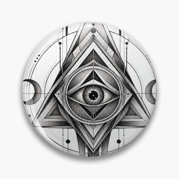 Item preview, Forbidden Symbol | Geometric Eye Emblem designed and sold by rigelcreation.