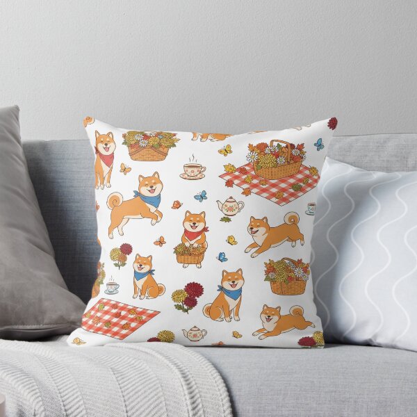 Item preview, Cute Shiba Inu Autumn Picnic Pattern    designed and sold by Owcomm.
