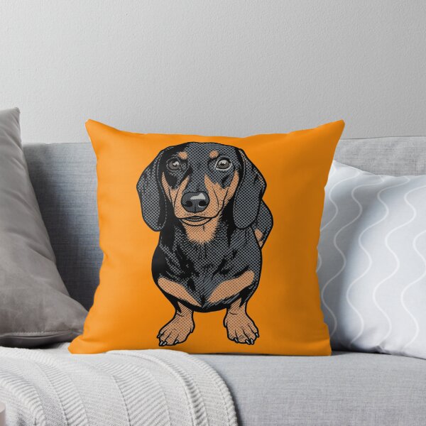 Item preview, Pop Art Black and Tan Dachshund Dog Comic Graphic designed and sold by Terry Bain.