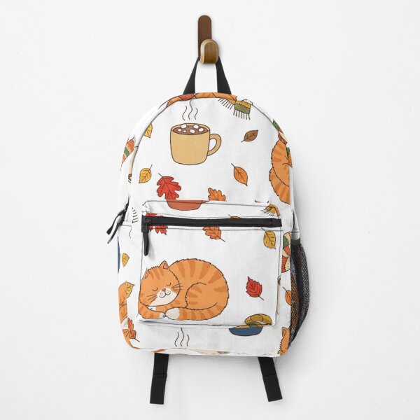 Item preview, Cozy Ginger Cats And Autumn Leaves Pattern    designed and sold by Owcomm.