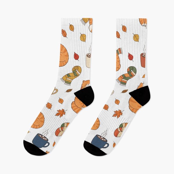 Item preview, Cozy Ginger Cats And Autumn Leaves Pattern    designed and sold by Owcomm.