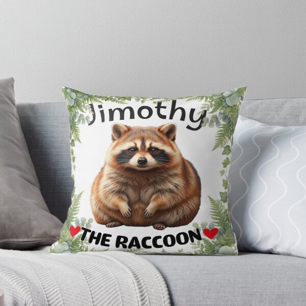 Item preview, Jimothy Raccoon Viral Sitting on Porch, Cute Chunky Wildlife Animal, Autumn Cottagecore Art designed and sold by Yourt-shirtyou.