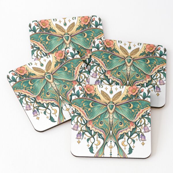 Item preview, Celestial Luna Moth Moon Garden designed and sold by MaBaker202.
