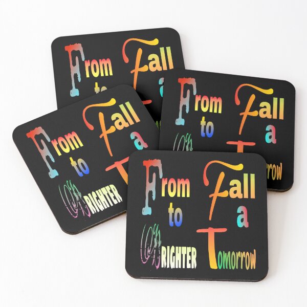 Item preview, From Fall to a Brighter Tomorrow Motivational Typography Art designed and sold by iceberg5000000.