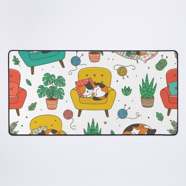 Item preview, Cozy Cats Sleeping In Colorful Armchairs designed and sold by Owcomm.