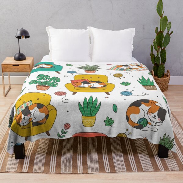 Item preview, Cozy Cats Sleeping In Colorful Armchairs designed and sold by Owcomm.