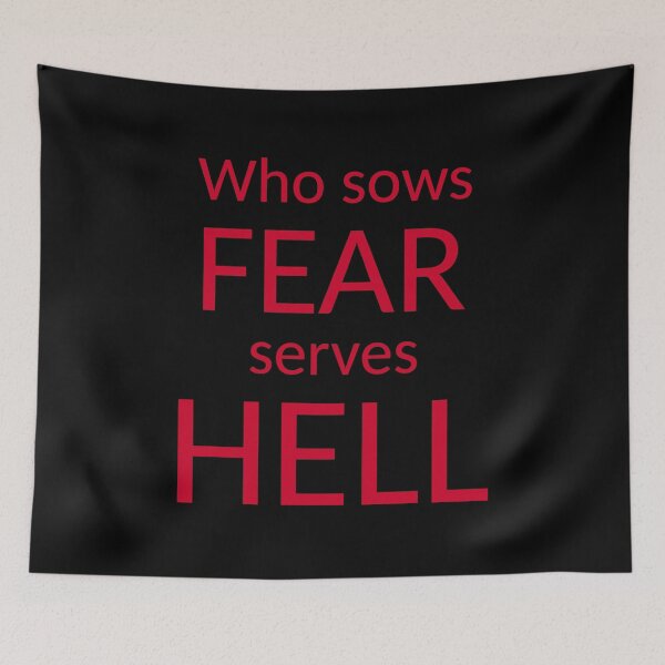 Item preview, Who sows fear serves hell_V1B designed and sold by ART-OF-ORION.