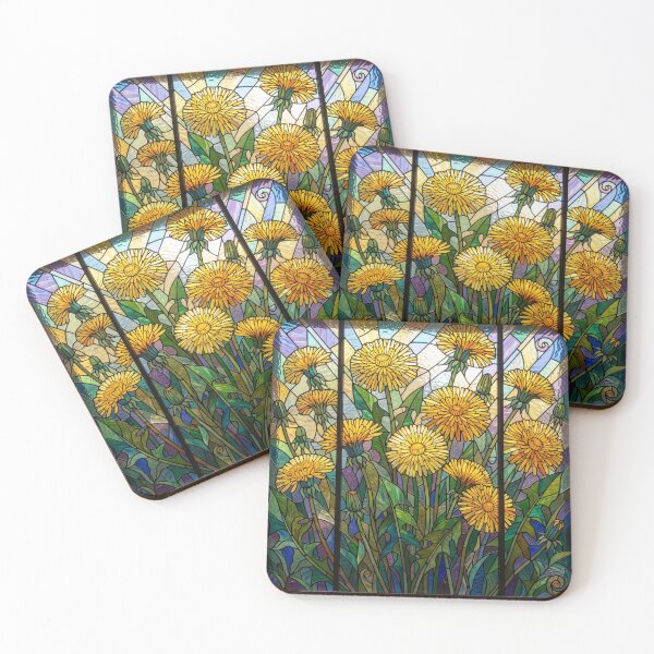 Item preview, Stained Glass Dandelions designed and sold by Tridentulus.