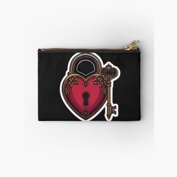 Item preview, Heart Lock and Key Valentine Romance designed and sold by MargaretPolanco.