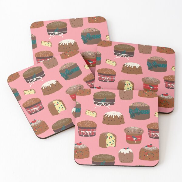 Item preview, Italian Christmas Panettone Cakes in Candy Pink designed and sold by YesterdayColl.