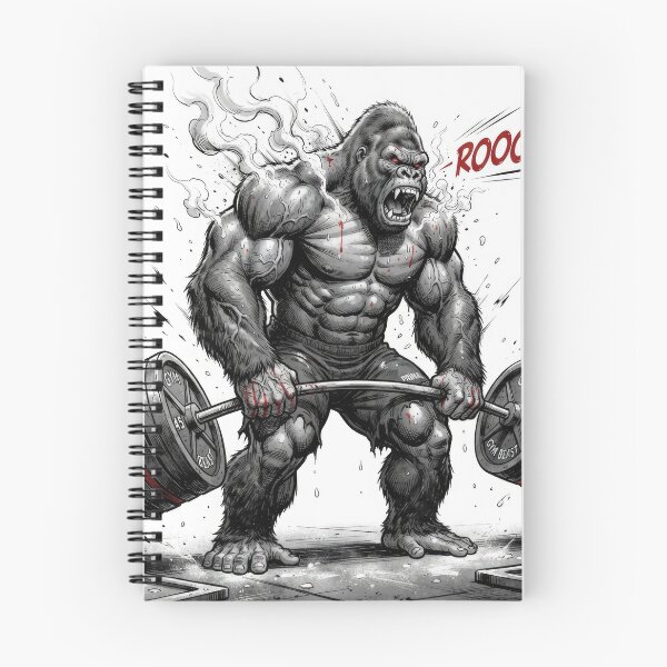 Item preview, Fierce Bodybuilder Gorilla Heavy Deadlift Gym Artwork designed and sold by Rahat3344.
