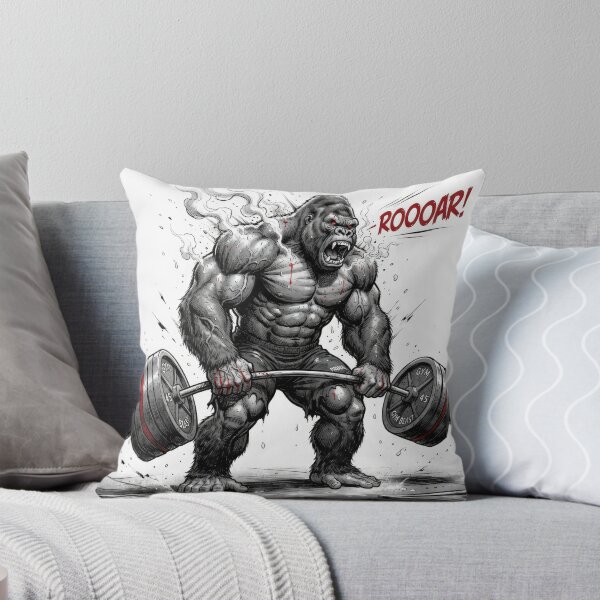 Item preview, Fierce Bodybuilder Gorilla Heavy Deadlift Gym Artwork designed and sold by Rahat3344.