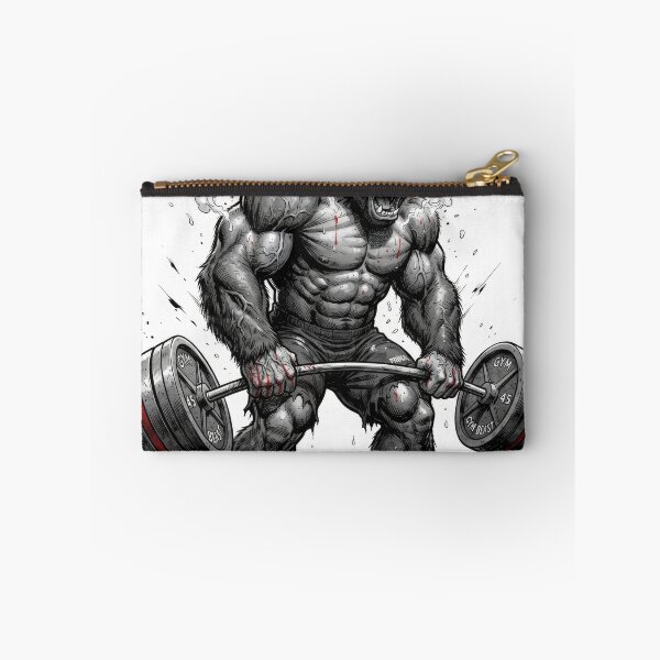 Item preview, Fierce Bodybuilder Gorilla Heavy Deadlift Gym Artwork designed and sold by Rahat3344.