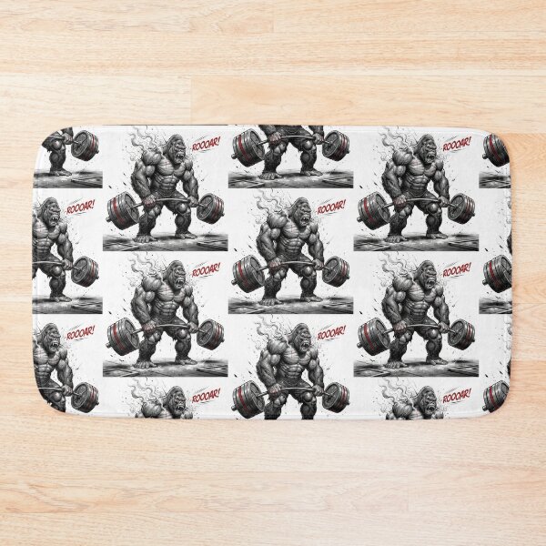 Item preview, Fierce Bodybuilder Gorilla Heavy Deadlift Gym Artwork designed and sold by Rahat3344.