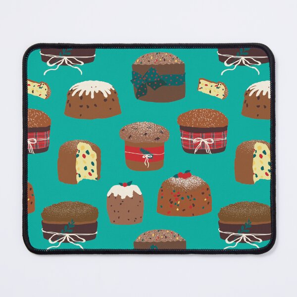 Item preview, Italian Christmas Panettone Cakes in Maximalist Mint designed and sold by YesterdayColl.