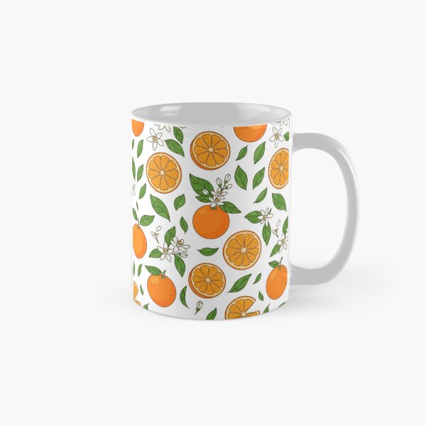 Item preview, Vibrant Orange Fruit and Blossoms Pattern    designed and sold by Owcomm.