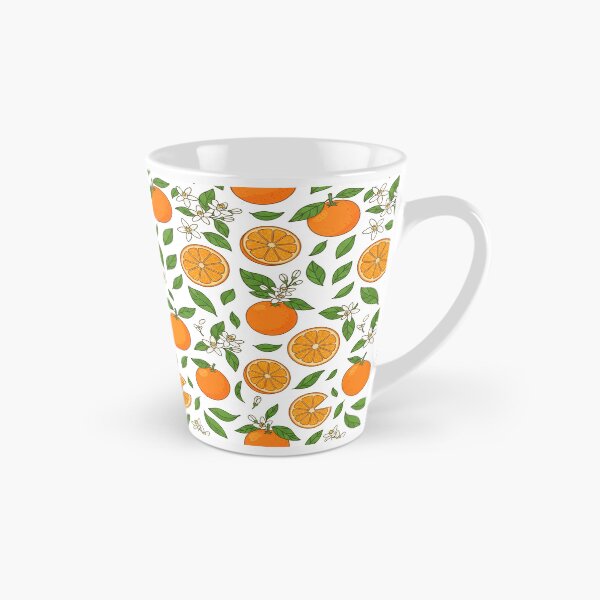 Item preview, Vibrant Orange Fruit and Blossoms Pattern    designed and sold by Owcomm.