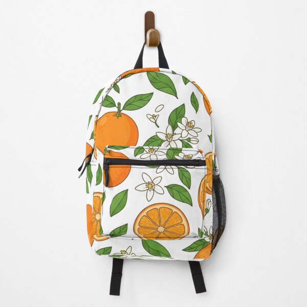 Item preview, Vibrant Orange Fruit and Blossoms Pattern    designed and sold by Owcomm.