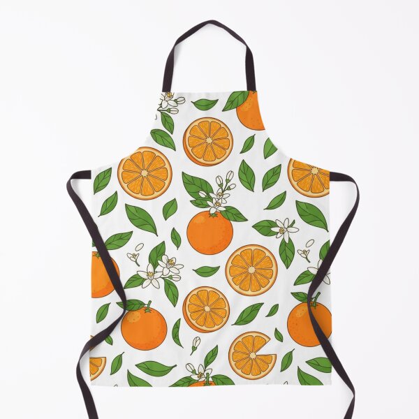 Item preview, Vibrant Orange Fruit and Blossoms Pattern    designed and sold by Owcomm.