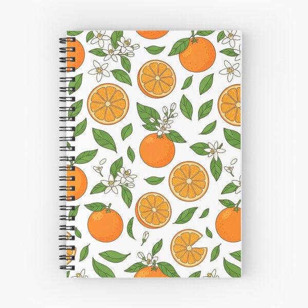 Item preview, Vibrant Orange Fruit and Blossoms Pattern    designed and sold by Owcomm.