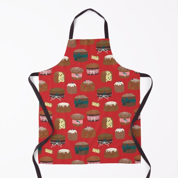 Item preview, Italian Christmas Panettone Cakes in Holly Red designed and sold by YesterdayColl.