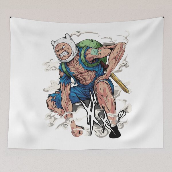 Item preview, Epic Anime Style Finn Adventure Time Battle Design designed and sold by Bywai.