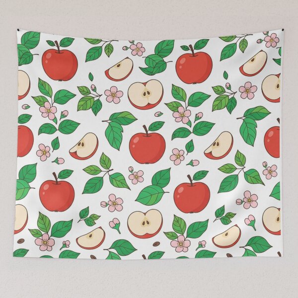 Item preview, Red Apple Fruit Pattern Fresh Orchard Design designed and sold by Owcomm.