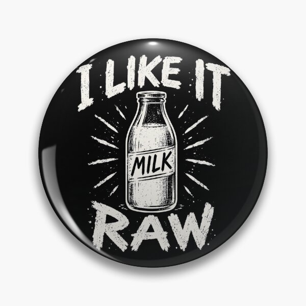 Item preview, I Like It Raw Vintage Milk Bottle Dairy Humor designed and sold by Victor Shadehorn.