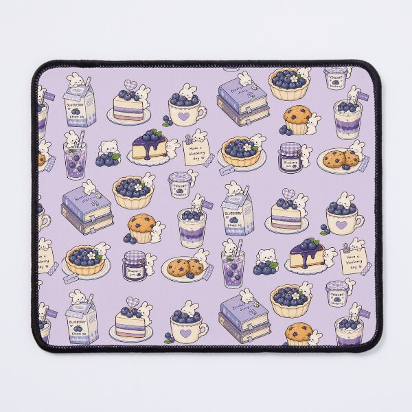 Item preview, Cute Blueberry Bunny Aesthetic Sticker Collage – Kawaii Blueberry Desserts & Purple Cottagecore designed and sold by StickerJas.