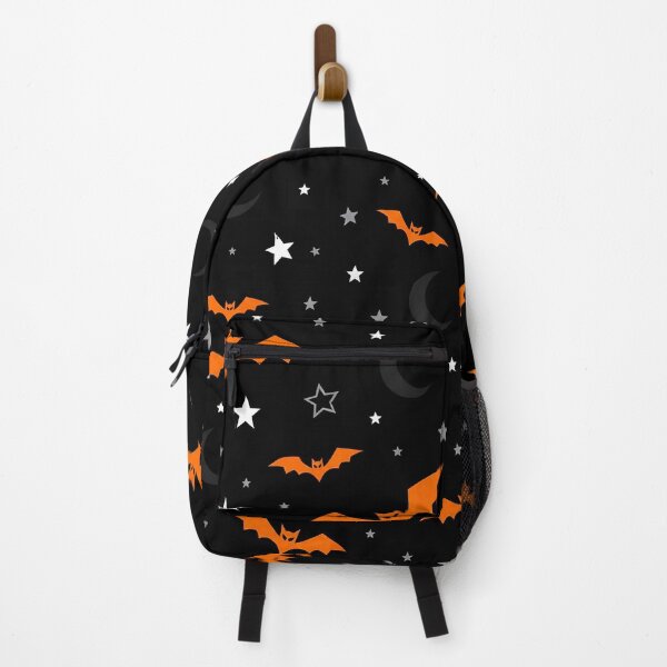 Item preview, Orange Halloween Bats, Moon & Stars Pattern designed and sold by IMuDesigner.
