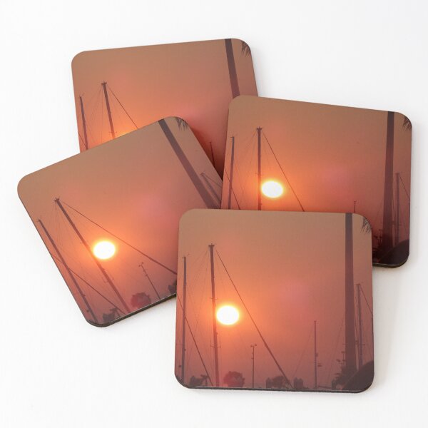 Item preview, Warm Sunset Over Sailboats in the Harbor designed and sold by AuraNatura.
