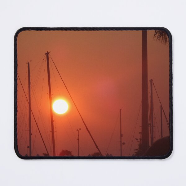 Item preview, Warm Sunset Over Sailboats in the Harbor designed and sold by AuraNatura.