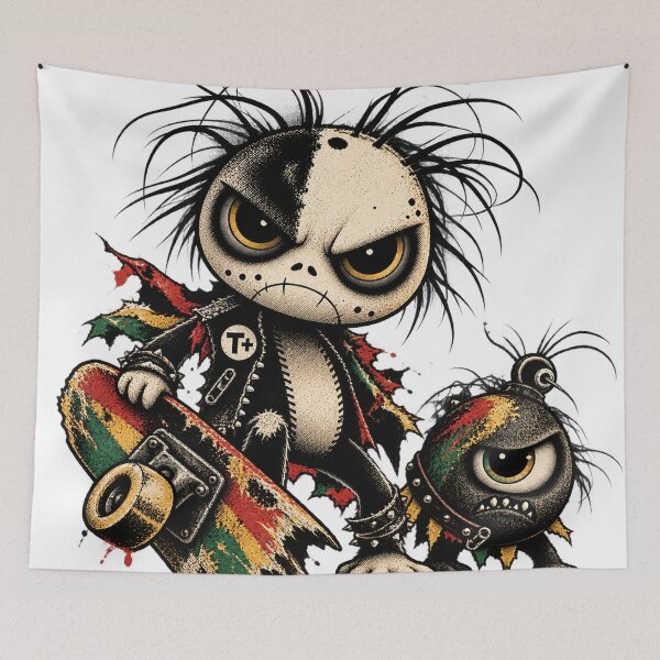 Item preview, T+ Skullhead and Cyclops Skate Punks designed and sold by Tilichesymas.