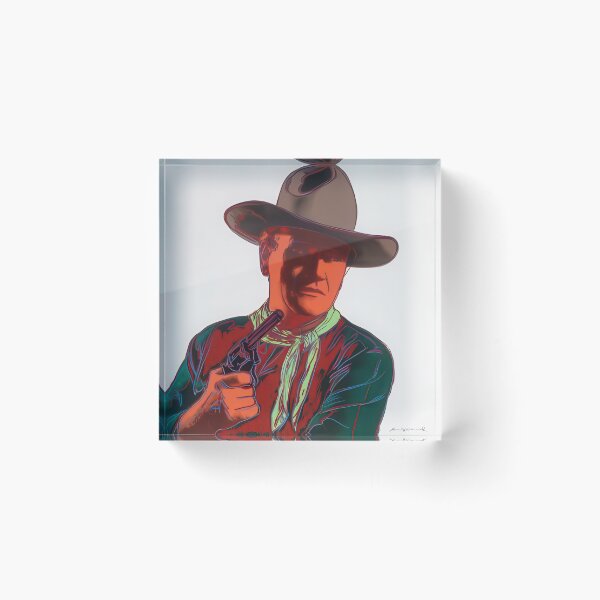Item preview, John Wayne ( F. & S. II.377) (unique) - Signed Print by Andy Warhol designed and sold by stevengrossman.