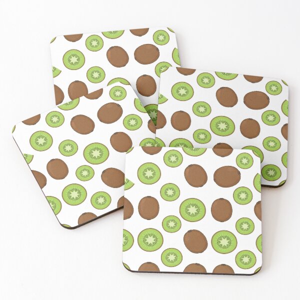 Item preview, Fresh Green Kiwi Fruit Pattern Illustration designed and sold by Owcomm.