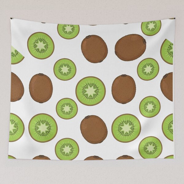 Item preview, Fresh Green Kiwi Fruit Pattern Illustration designed and sold by Owcomm.